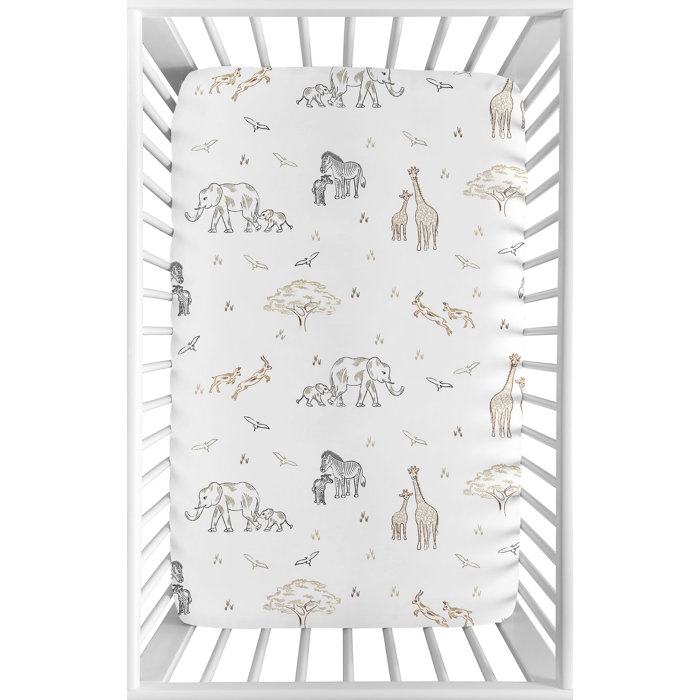 Sweet Jojo Designs Fitted Mini Crib Sheet & Reviews Wayfair